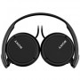 Casti Audio On Ear Sony MDR-ZX110B, Cu fir, jack 3.5mm, cablu 1.2m, negre